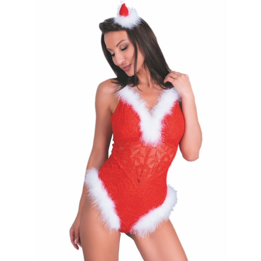 Livco Corsetti Fashion — Naughty santa lc 90706 christmas bodysuit l/xl