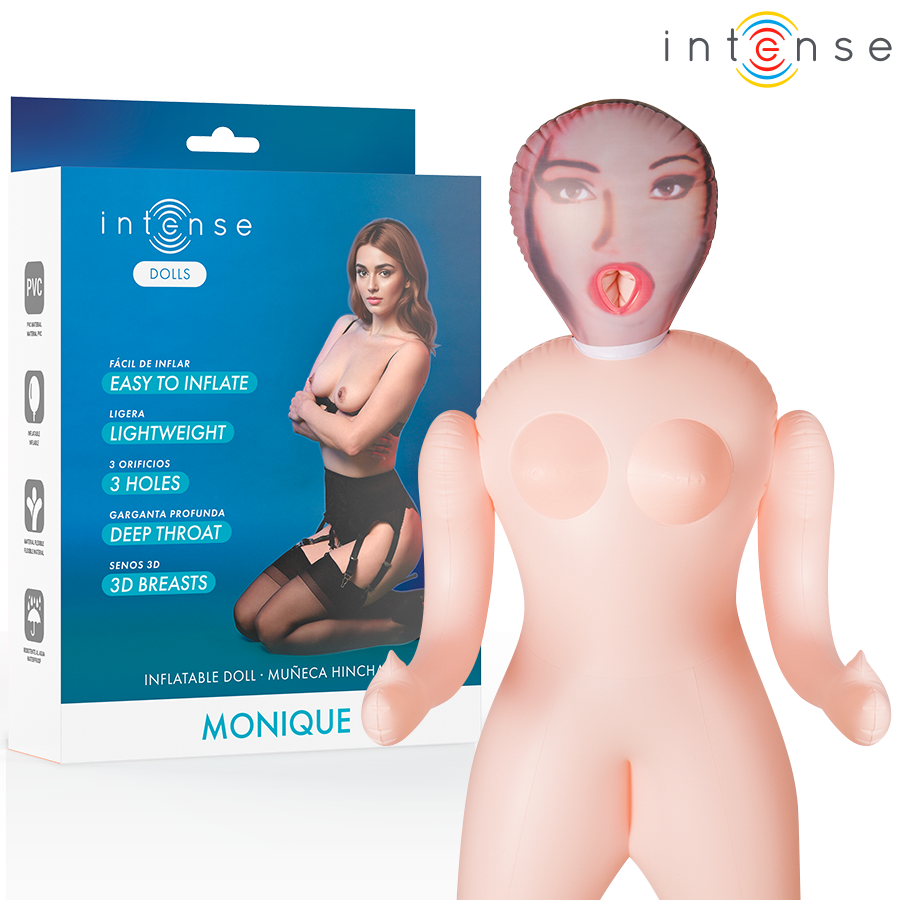 INTENSE DOLLS - MONIQUE LUTKA NA NADUVAVANJE SA TRI OTVORA