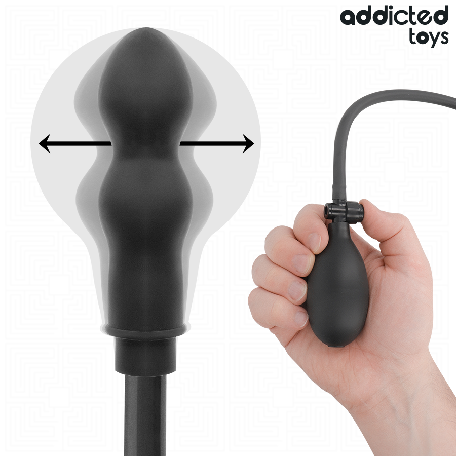 ADDICTED TOYS - BUTT PLUG NA NADUVAVANJE ZA DUPLU ANALNU STIMULACIJU MODEL 1