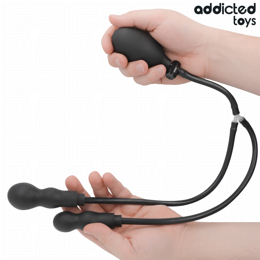 ADDICTED TOYS - BUTT PLUG NA NADUVAVANJE ZA DUPLU ANALNU STIMULACIJU MODEL 1