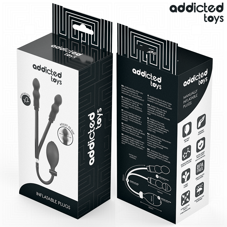 ADDICTED TOYS - BUTT PLUG NA NADUVAVANJE ZA DUPLU ANALNU STIMULACIJU MODEL 1