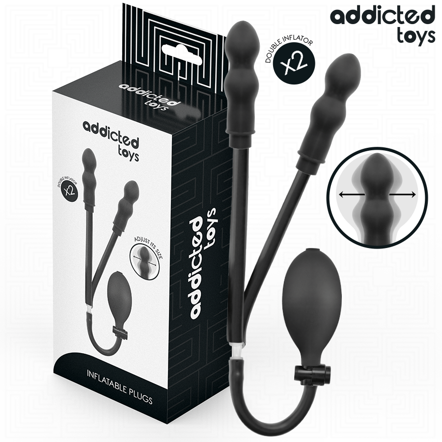 ADDICTED TOYS - BUTT PLUG NA NADUVAVANJE ZA DUPLU ANALNU STIMULACIJU MODEL 1