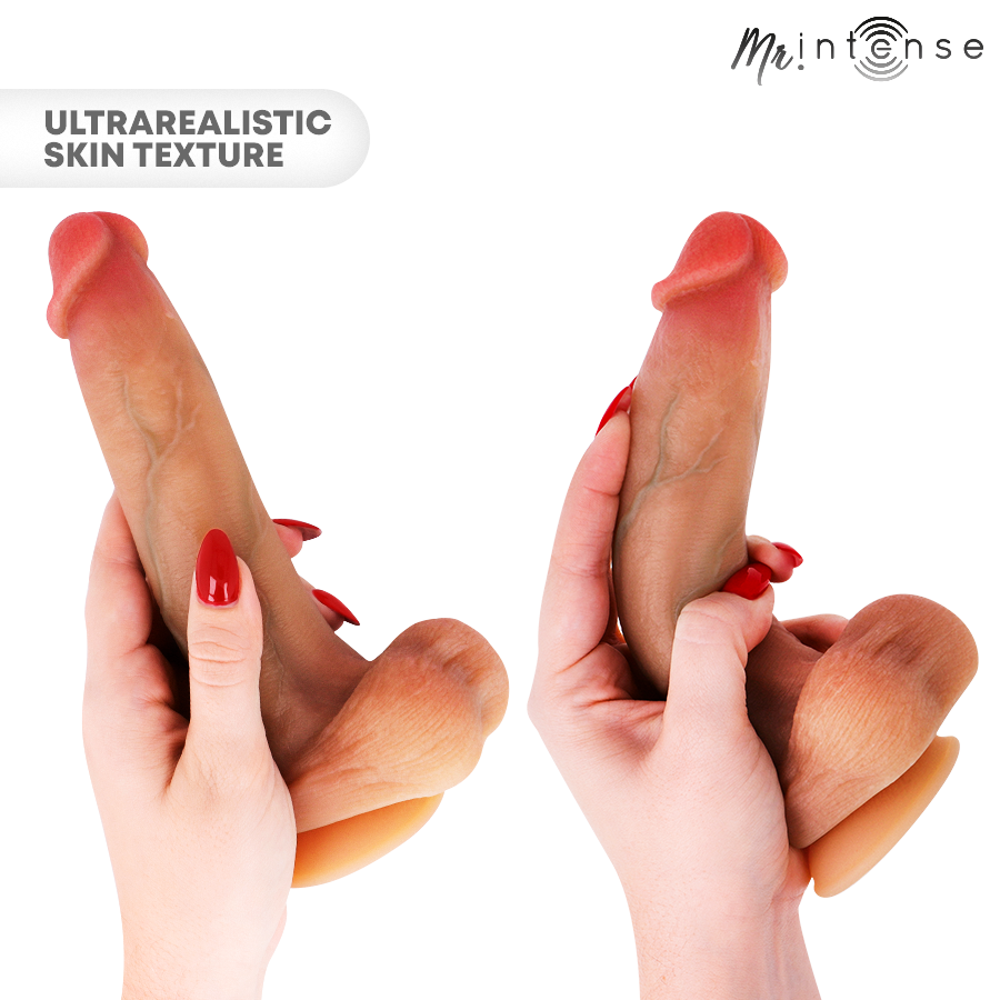 MR INTENSE - BRUCE M SILIKONSKI DILDO SA TESTISIMA 20 CM -Ø- 4.5 CM