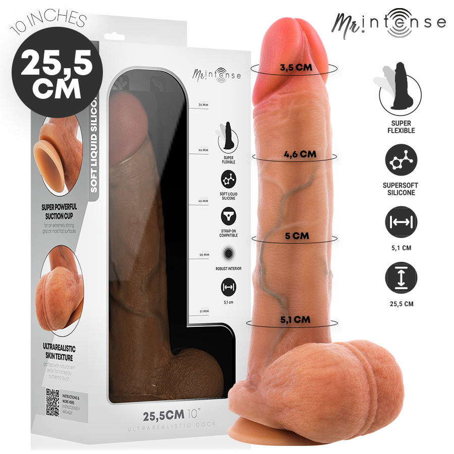 MR INTENSE - GARY XL ULTRA-REALISTIČNI SILIKONSKI PENIS SA TESTISIMA 25,5 CM -Ø- 5,1 CM