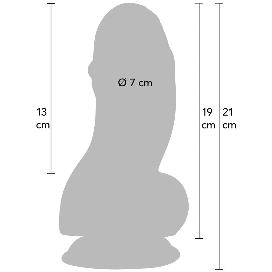 SKRIVENA ŽELJA - INFERNO DEBELI DILDO 19 CM