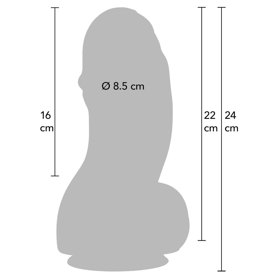 SKRIVENA ŽELJA - INFERNO DEBELI DILDO 22 CM