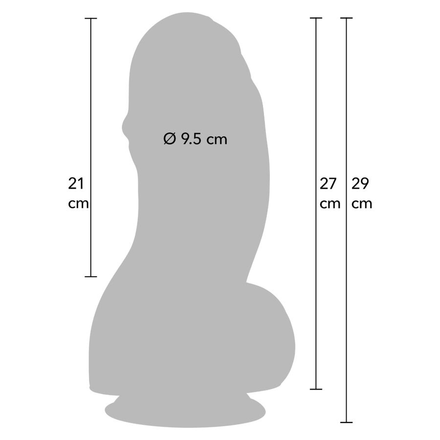 SKRIVENA ŽELJA - INFERNO DEBELI DILDO 27 CM
