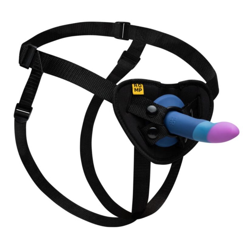 ROMP - PICCOLO UPRTAČ + SILIKONSKI DILDO SA TROBOJNIM VAKUUMOM 14 CM