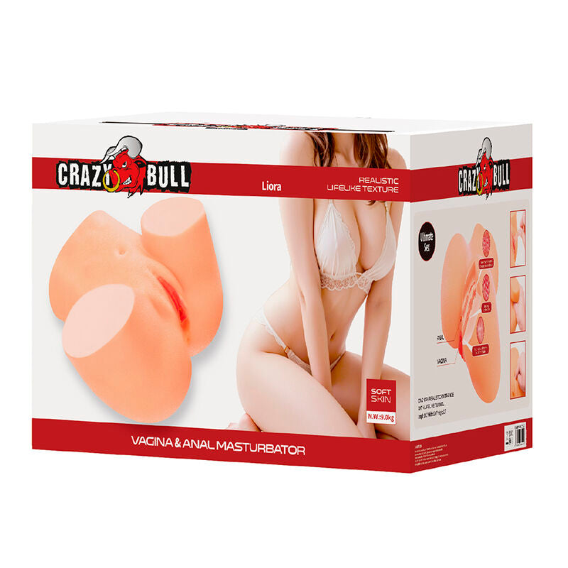 CRAZY BULL - LIORA XXL DUPLI VIBRIRAJUĆI VAGINALNI I ANALNI MASTURBATOR