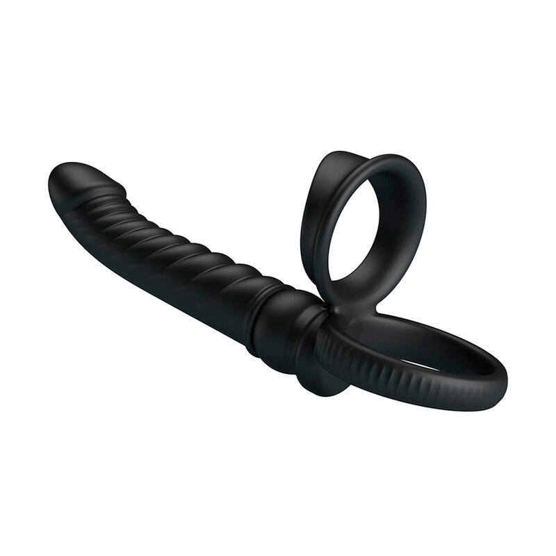 PRETTY LOVE - MERRITT ANALNI VIBRATOR SA PRSTENOM I VIBRACIJOM CRNI