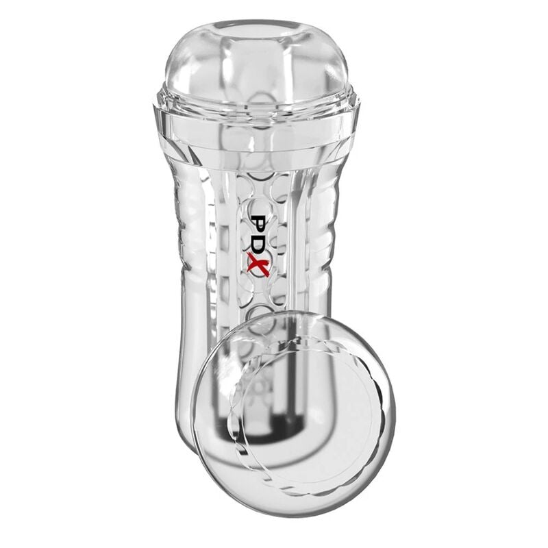 PDX Elite — masturbator Viewtube See-thru Ez-grip, providna, 21 cm