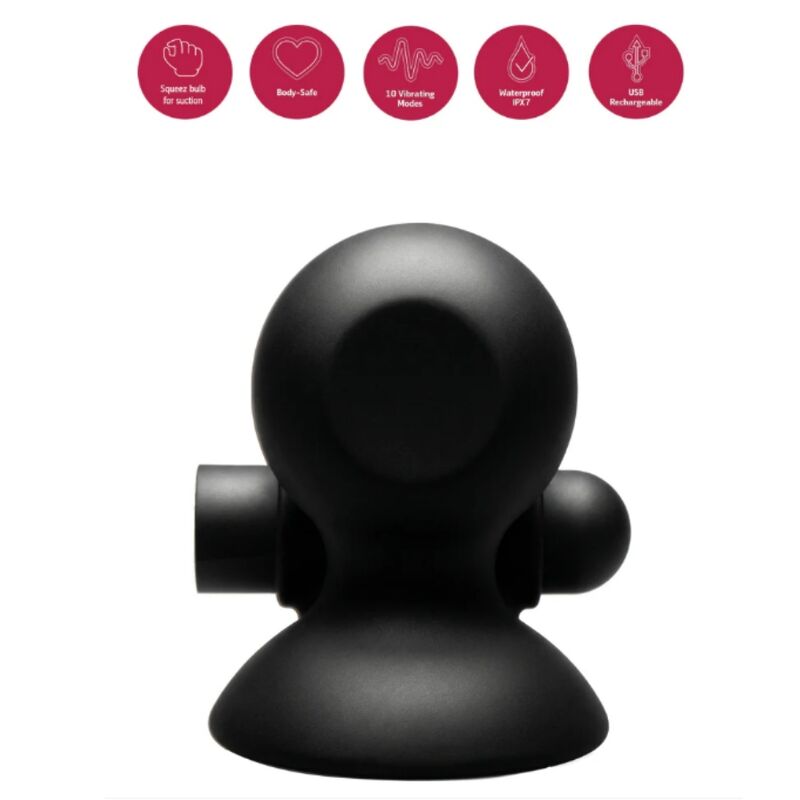 She.e.o — Rechargeable vibrating nipple suction gel