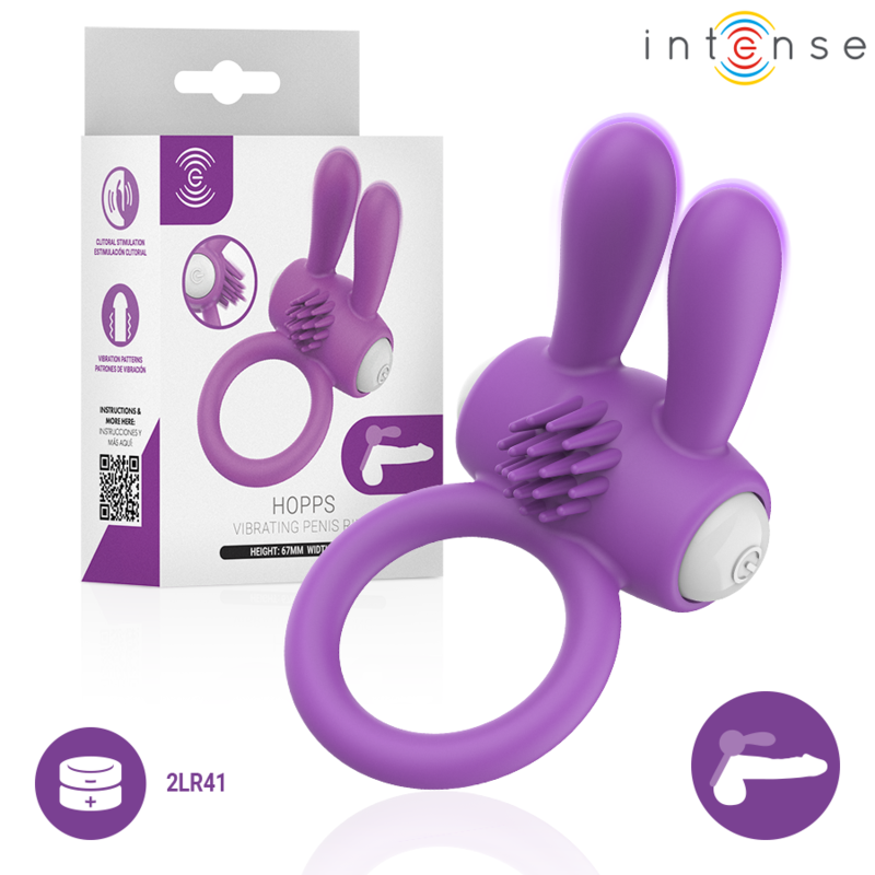 Intense — vibrator Hopps Clitoral Stimulation, ljubičasta