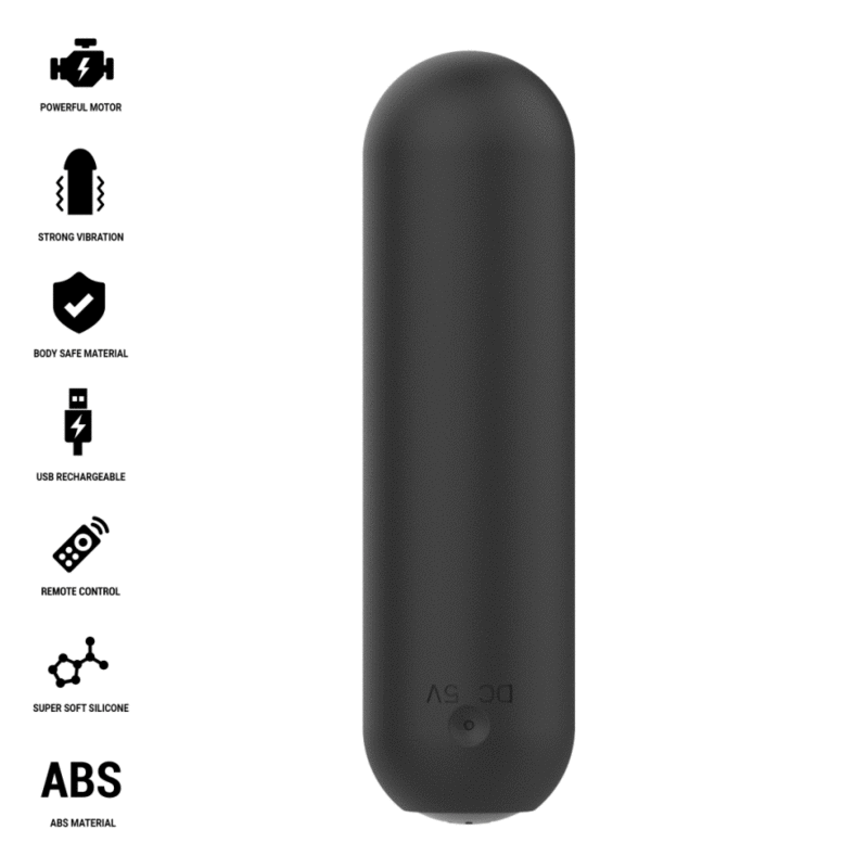 Intense — Judy rechargeable vibrating bullet with remote control black
