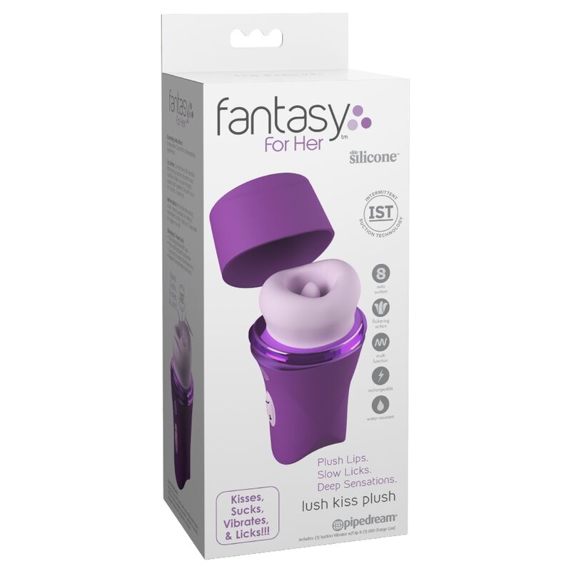FANTAZIJA ZA NJU - LUSH KISS PLUSH PURPLE VAKUUMSKI & LIŽUĆI KLITORALNI STIMULATOR