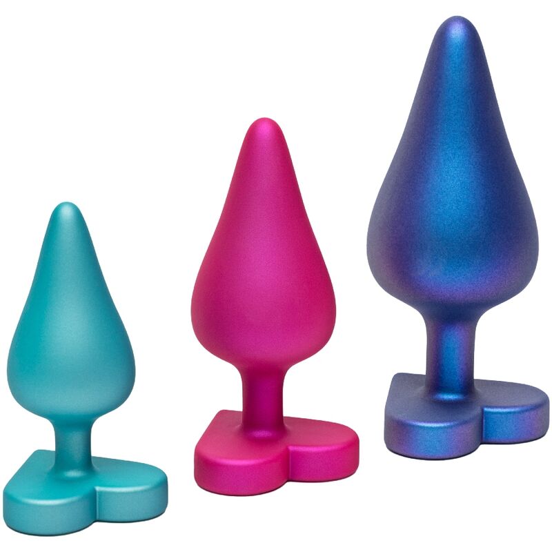 ROMP - LUSTER ANALNI TRENAŽNI KOMPLET S/M/L SA BAZOM U OBLIKU SRCA