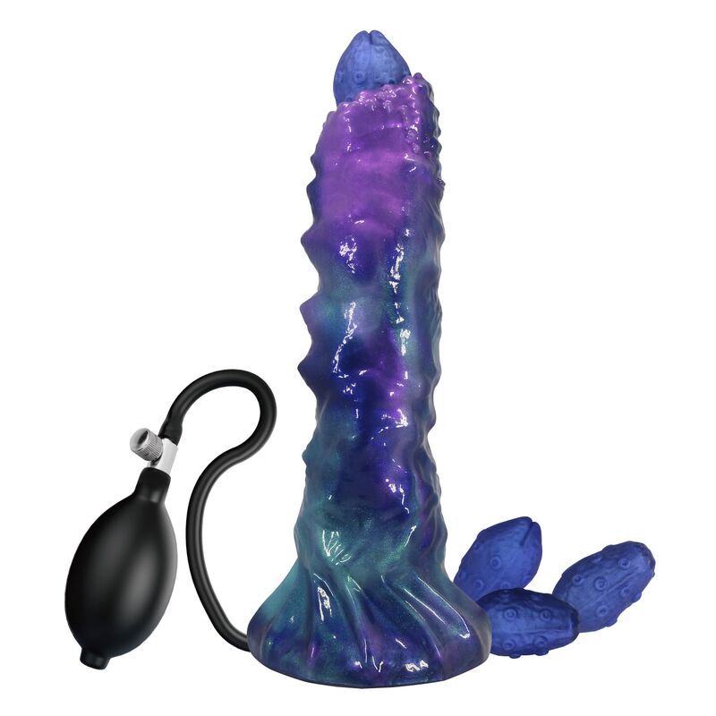 POWER MONSTERS - DUSKWALKER SENTINEL TROBOJNI FANTAZIJSKI SILIKONSKI DILDO NA NADUVAVANJE 23 CM Ø 5 CM