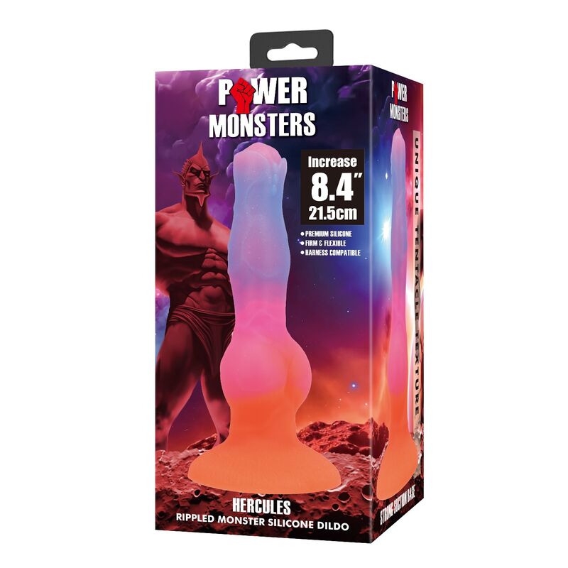 POWER MONSTERS - HERKULES FANTASY SILIKONSKI DILDO 21,5 CM Ø 5 CM