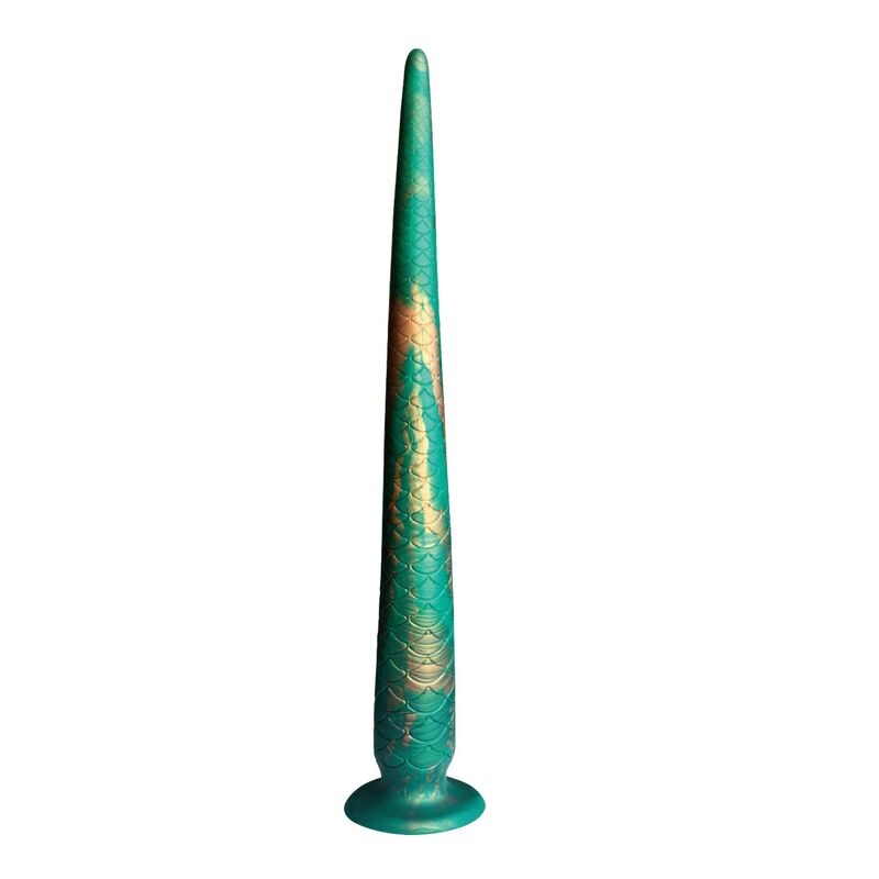 POWER MONSTERS - DIVLJA ZMIJA REP DVOBONJNI FANTAZIJA SILIKONSKI DILDO 47 CM Ø 4 CM