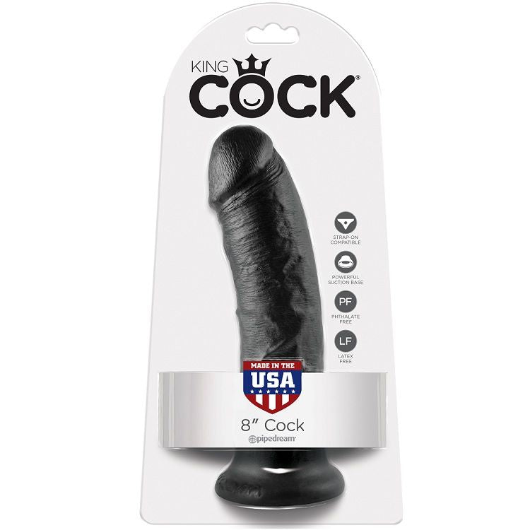 KING COCK - 8 DILDO CRNI 20.3 CM