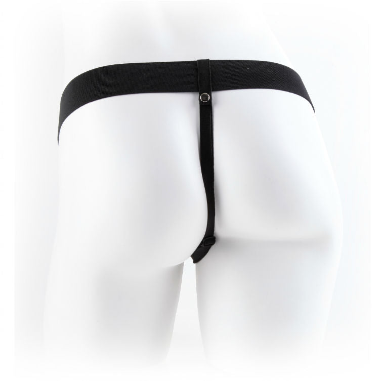 FETISH FANTAZI SERIJA - SERIJA 11 ŠUPLJI STRAP-ON VIBRIRAJUĆI SA TESTISIMA 27.9CM BOJA KOŽE