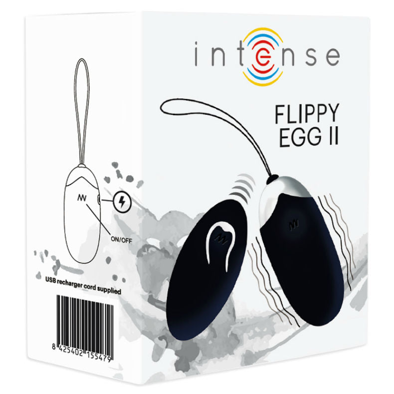 INTENSE - FLIPPY II VIBRIRAJUĆE JAJE SA DALJINSKIM UPRAVLJANJEM CRNO