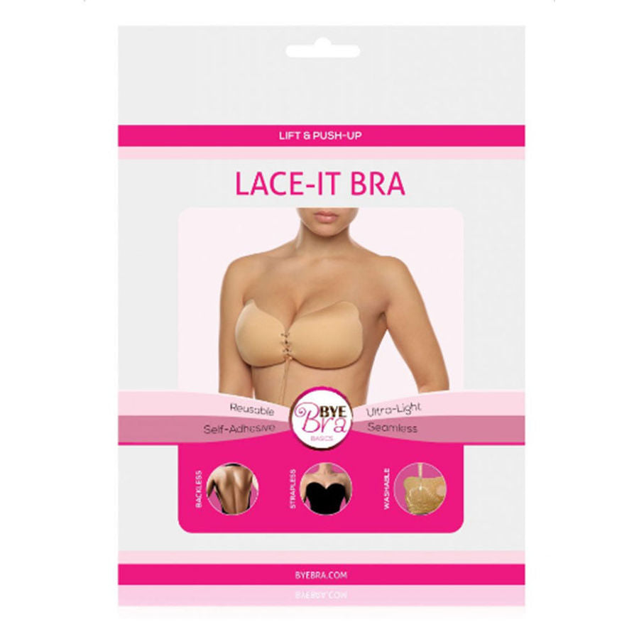 BYE-BRA - ČIPKASTI PUSH-UP GRUDNJAK ZA UVEĆANJE, CRNI, KORPA B