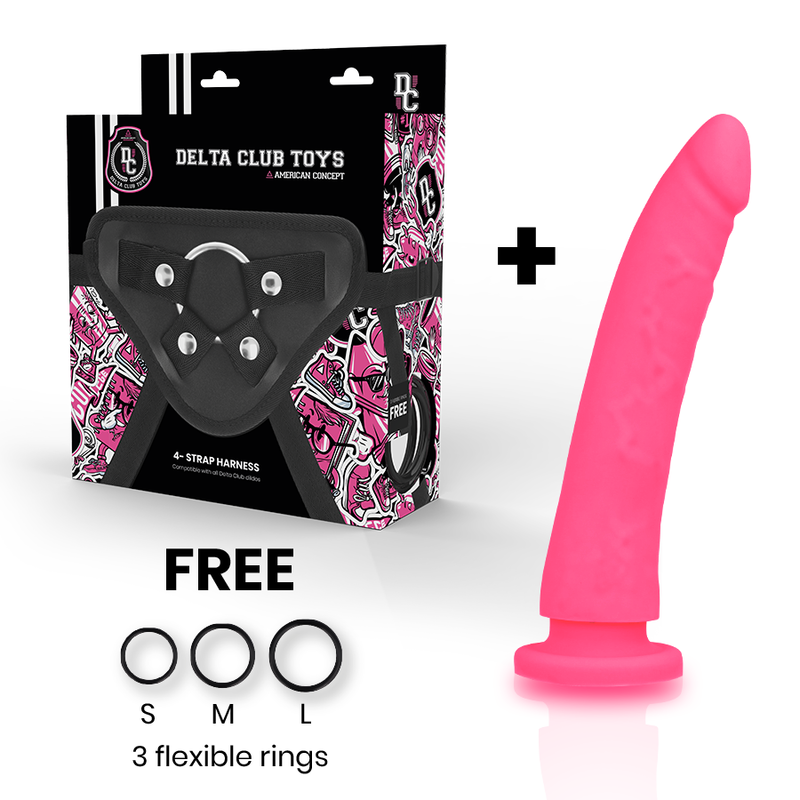 DELTA KLUB - IGRAČKE, POJAS SA DONGOM, ROZE SILIKON 17 CM -O- 3 CM