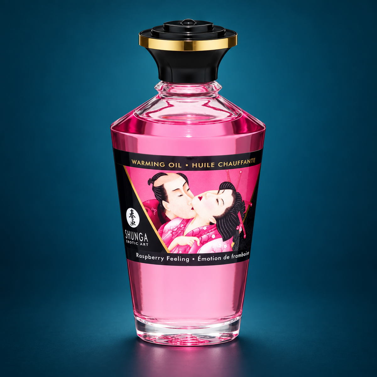 Shunga Heat Effect Massage Oil — Raspberry