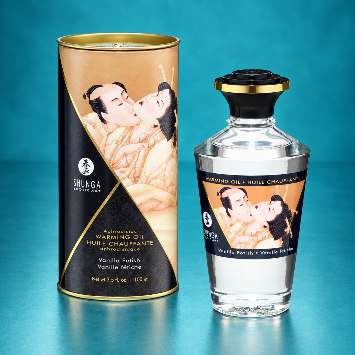 Shunga — Fetish vanilla flavor heat effect massage oil 100 ml — evidence