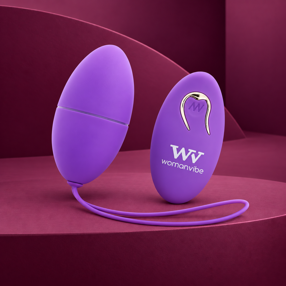 Womanvibe Alsan Remote-Control Vibrating Egg — Purple