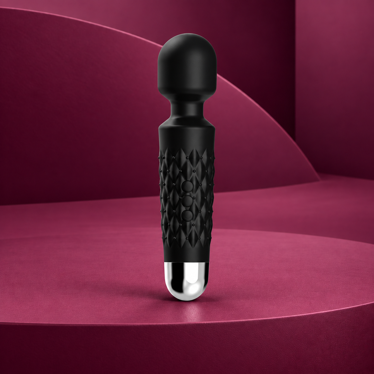 Armony Postman massager & vibrator super flexible head fuchsia — Black