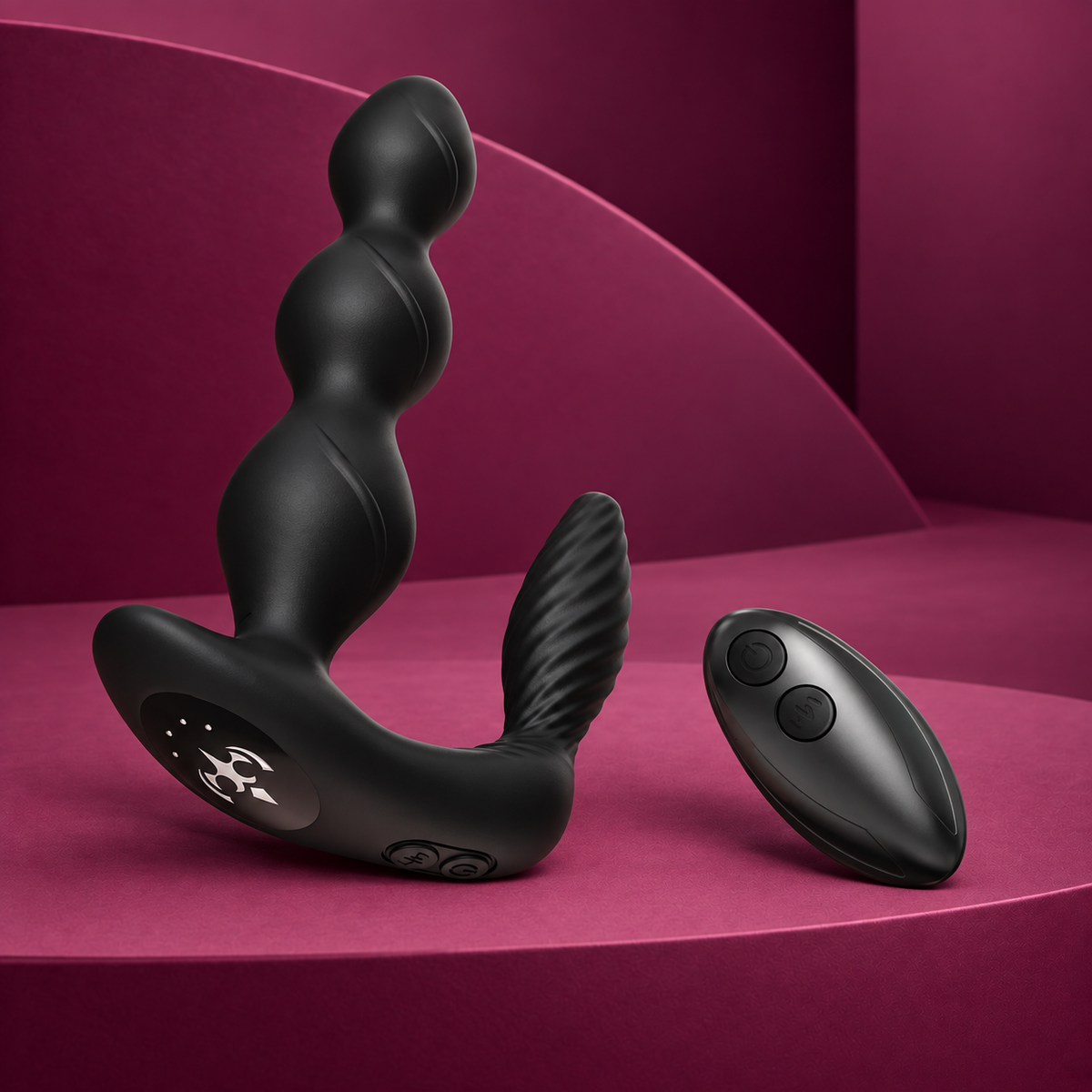 Armony Manfun vibrator & stimulator anal plug remote control black