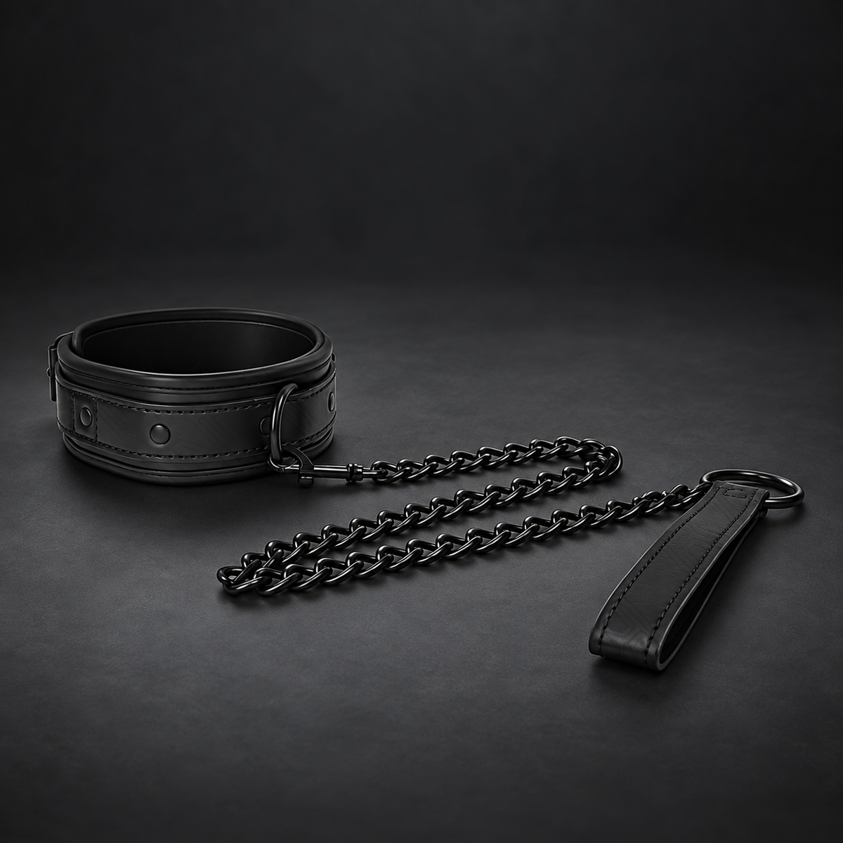 Kink Neoprene bondage collar model 2 with belt 78 cm adjustable 37.5 x 49.5 cm
