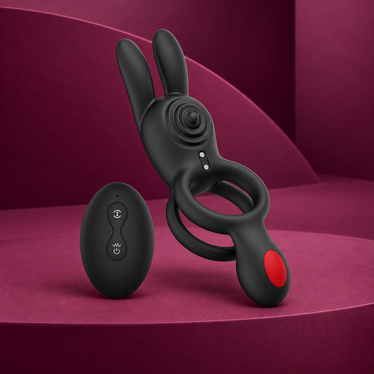Intense Quinn double vibration ring remote control